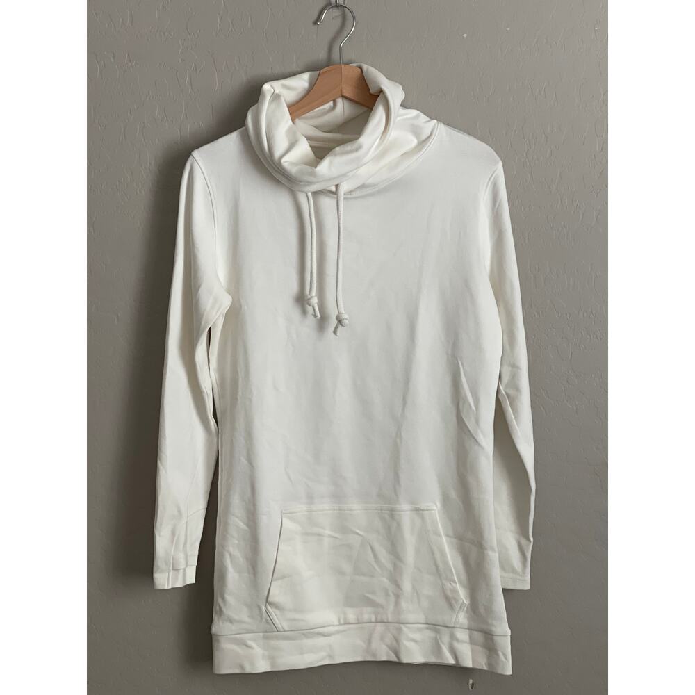 Lily & Lottie White Cowl Neck Tunic Sweatshirt - XS - Picture 2 of 6
